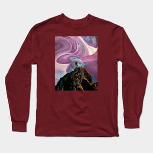 Grand Psychedelic Moon Canyon Long Sleeve T-Shirt